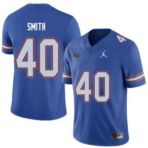 Men's Florida Gators #40 Nick Smith NCAA Jordan Brand Royal Authentic Stitched College Football Jersey QYO1862QY